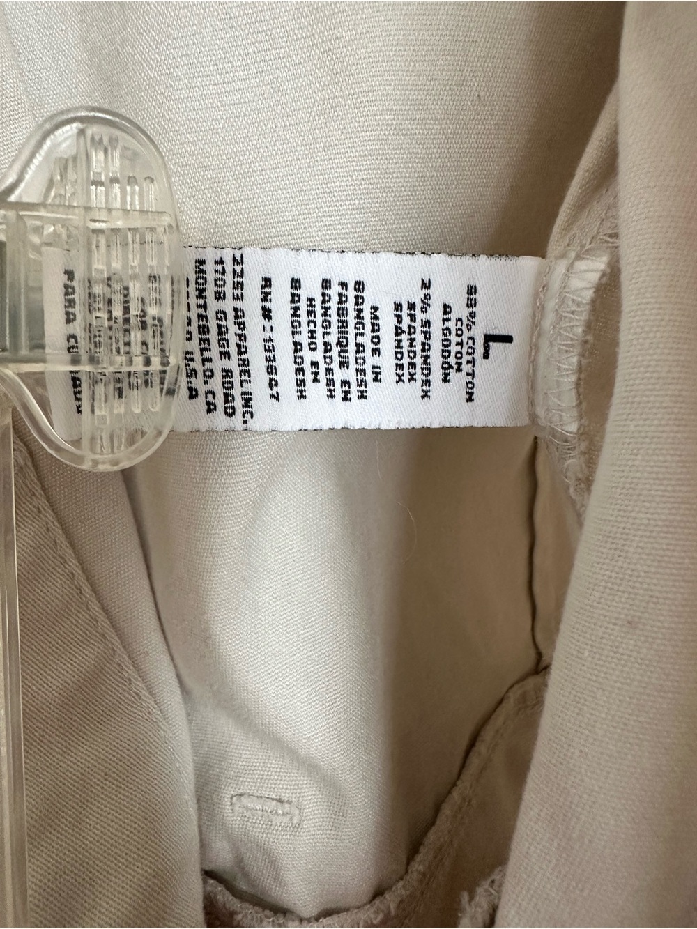 Celebrity Pink Short-Sleeve Utility Jumpsuit in Light Beige size L - Picture 9 of 10